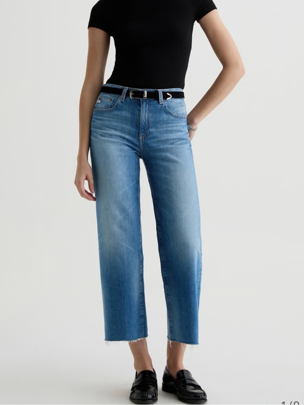 Ag Denim - Saige Wide Leg Crop Jean